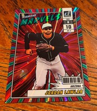 Jordan Lawlar 2025 Donruss Diamond Marvels Insert Green Laser #17