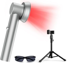 Handheld Red Light Therapy Device with Stand, 410nm Blue, 660nm Red 850nm Near