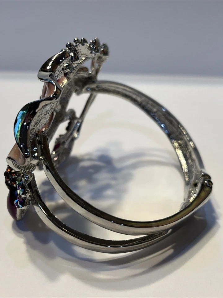 "Pulsera Off Park Rosa Brillante Rana Estrás Talla 7.8""" Foto 3 de 4