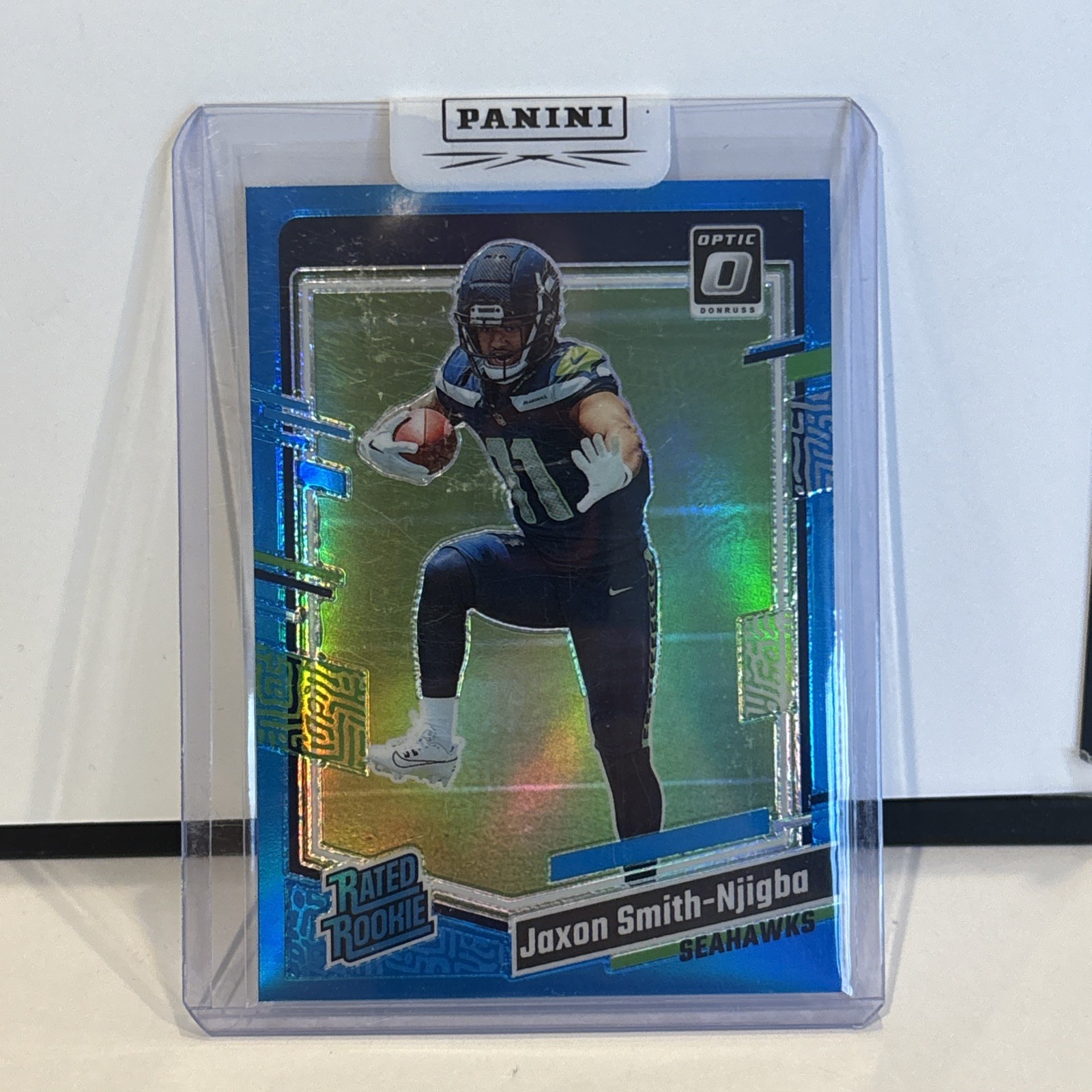 2023 Donruss Optic - Rated Rookie Jaxon Smith-Njigba #293 Aqua Prizm /299 (RC)