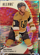 2023-24 UPPER DECK ALLURE JACK EICHEL RED RAINBOW PARALLEL VEGAS GOLDEN KNIGHTS!