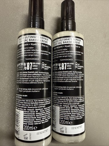 Gliss Ultimate Express Repair Conditioner 2 Pack 0.5 Fl Oz Strong Healthy Hair - Picture 2 of 2