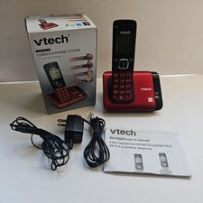 VTech Telephone CS6719-16 DECT 6.0 Cordless Phone w/Caller ID/Call Waiting Red