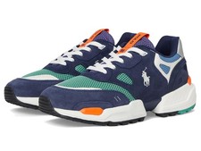 Men's Sneakers  Athletic Shoes Polo Ralph Lauren Jogger Suede  Mesh Sneakers