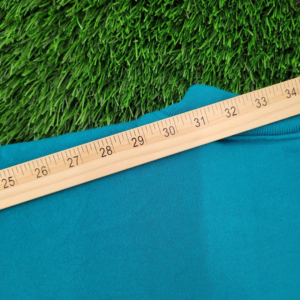 Sudadera Vintage Años 90 MOD LEE Mujer Grande 20x26 Azul Henley Foto 3 de 4