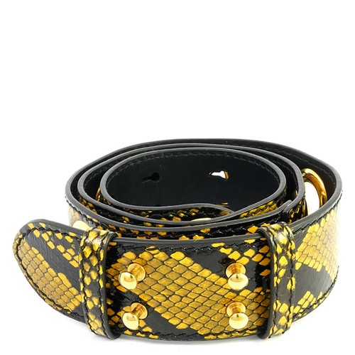 Burberry Ladies Amber Yellow Croco-embossed Leather Bag Strap 4080195 Burberry Ladies Amber Yellow Croco-embossed Leather Bag Strap 4080195