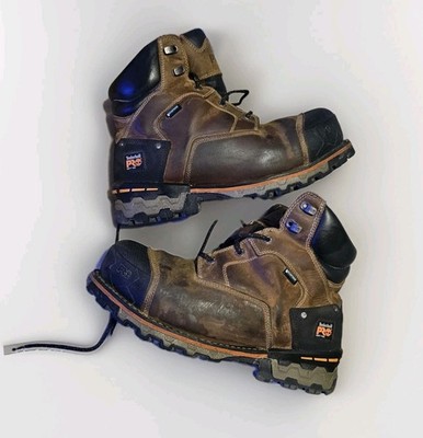 Timberland PRO Anti-Fatigue Brown Industrial Work Boots with Durable Outsole 12