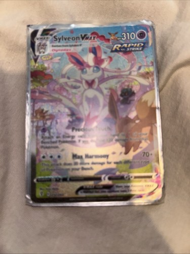 Sylveon VMAX 212/203 Alt Art Evolving Skies Pokemon Card Rough Condition Rare