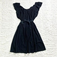 USED BEAUTIFUL PRADA RIBBON FLARE DRESS GOOD