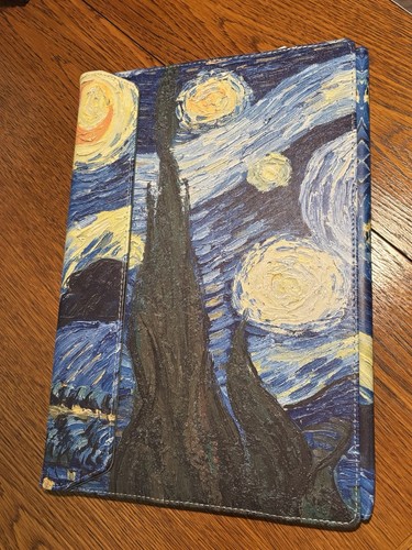 Starry Night Van Gogh Laptop Foldable Cover Sleeve SEE MEASUREMENTS Brand New - Afbeelding 5 van 5