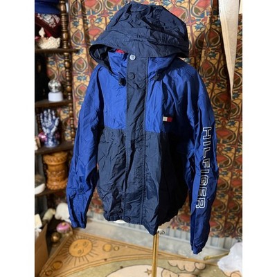 Vintage Tommy Hilfiger Colorblock Hooded Jacket  Size L