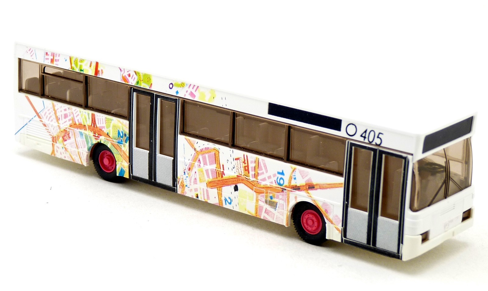 Wiking 70201 - MB Mercedes O 405 Bus München Stadtplan Sondermodell - 1:87 H0