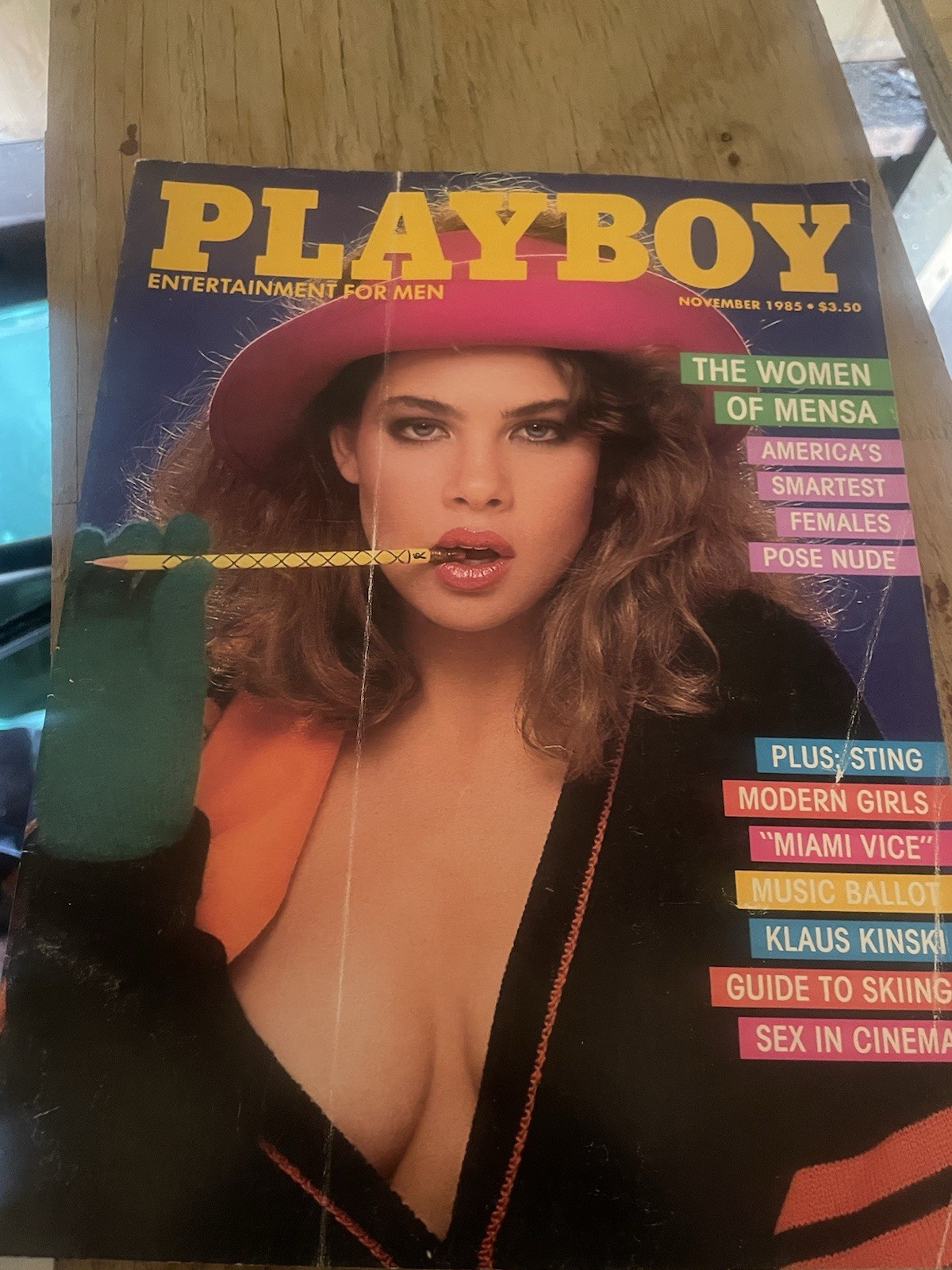 Playboy Magazine November 1985 Illustrated Women of Mensa Miami Vice Skiing