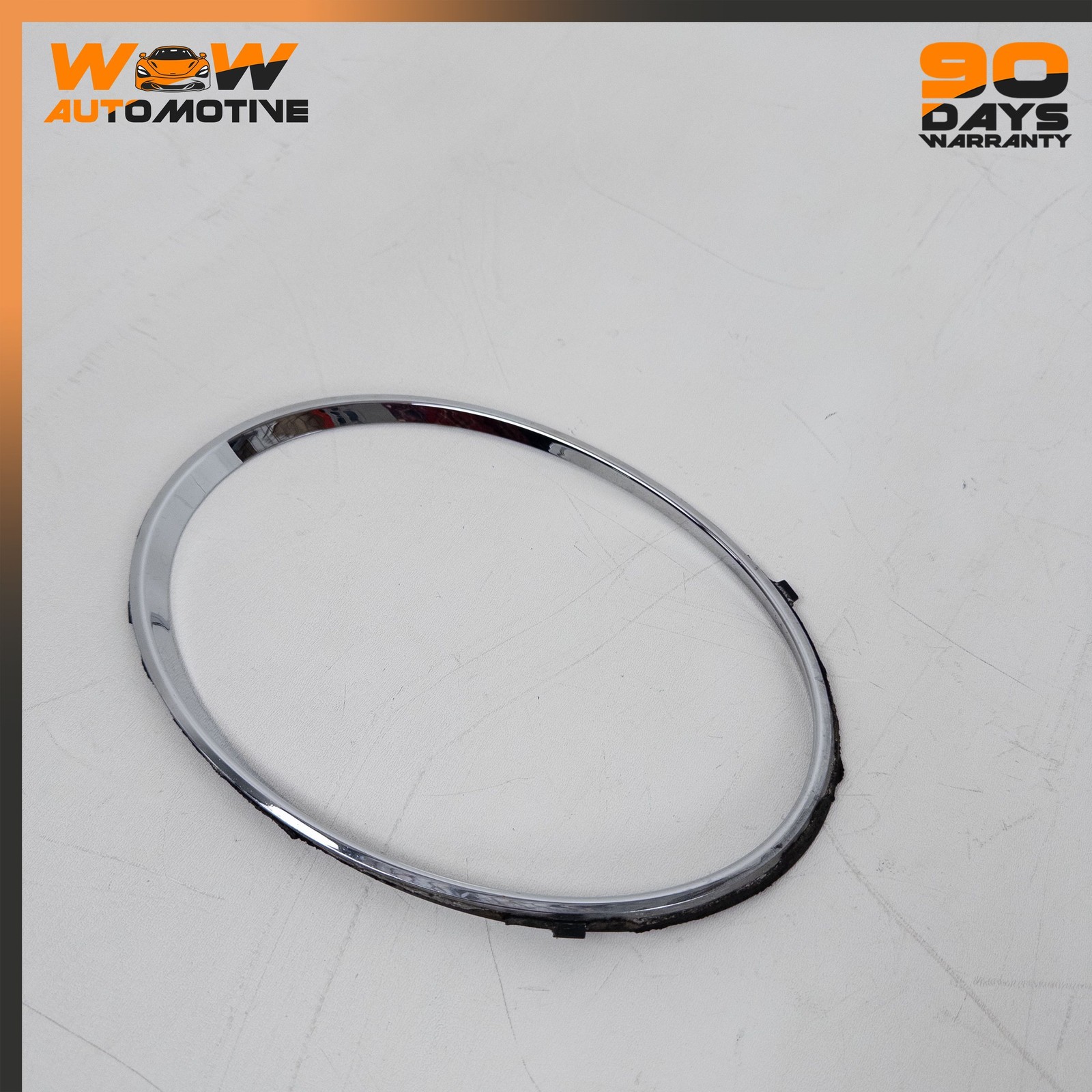 14-19 BENTLEY FLYING SPUR FRONT LEFT HEADLIGHT RING TRIM CHROME SET OEM