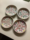 4 Chinese Antique Famille Rose Multicolored Porcelain Plates, 4 3/8” — photo 10