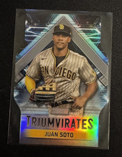 2023 Topps Stadium Club #T-8 Juan Soto Triumvirates Die-Cut Padres New York Mets