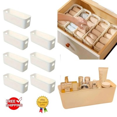 5/10 STCK. Kunststoff Aufbewahrungsbox Set Große Kapazität Schublade Organizer für Schreibtisch Zuhause