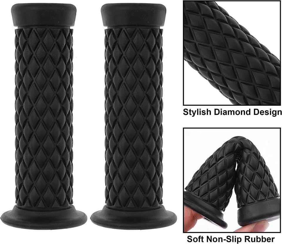 Soft Rubber 7/8" & 1" Handlebar Hand Grips Universal Fit Dirt Bike Motorcycle - Изображение 4 из 4