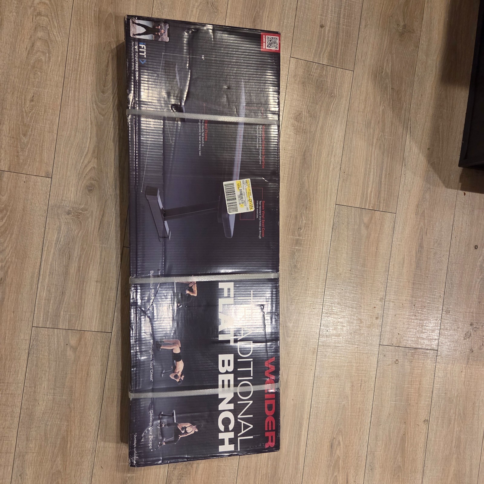 Weider Traditional Flat Weight Workout Exercise Bench ~ Blac