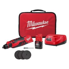 Milwaukee Tool 2525-21 Rotarytoolkit, 1/8", 12Vdc, 27, 500Rpm