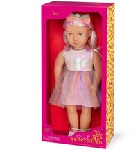 Our Generation Iris 18" Fashion Doll with Rainbow Dress NIB