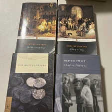 Barnes And Noble Penguins Classics Literature Lot Of 4 Books Charles Dickens
