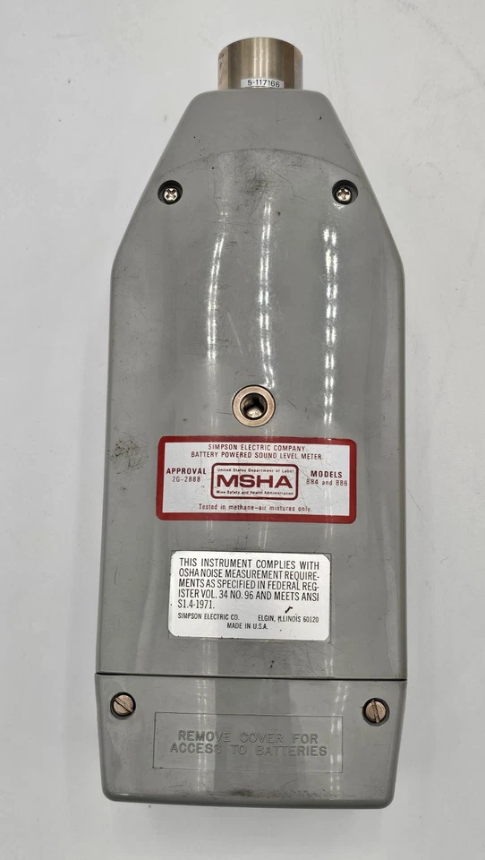 Simpson - Medidor de nivel de sonido - Modelo 884, tipo S2A con manual y caja Foto 2 de 3