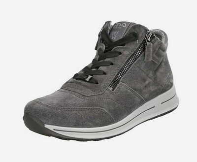 Ara Schnürstiefelette OSAKA Grau Leder Extraweit Stiefelette Boot High Sneaker