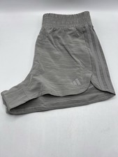 Adidas Pacer Shorts Women's Size XL Inseam 3" Gray Athletic Shorts IS2177 New