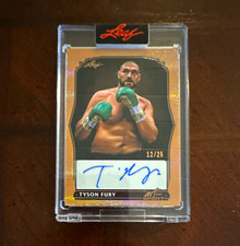Leaf Art of Sport Tyson Fury Autographed Serial #BA-TF1 Insert 12/25