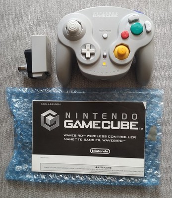 Nintendo Gamecube Wavebird Wireless Controller Funk Gamepad+Empfänger+Anleitung