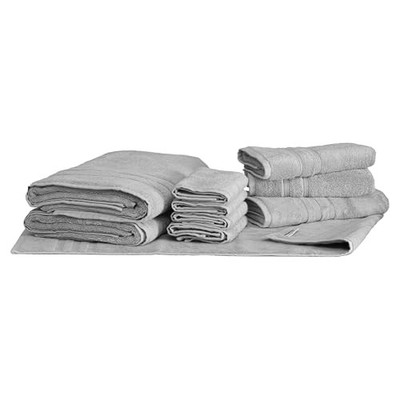  Luxury Turkish 10pc Deluxe Bath Bundle Body 10 Piece Deluxe Bundle Light Gray