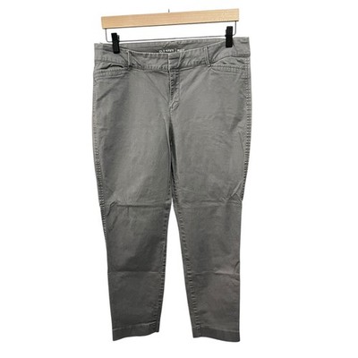 Old Navy Women's Grey Pixie Skinny Ankle Chino Pants SIZE 10