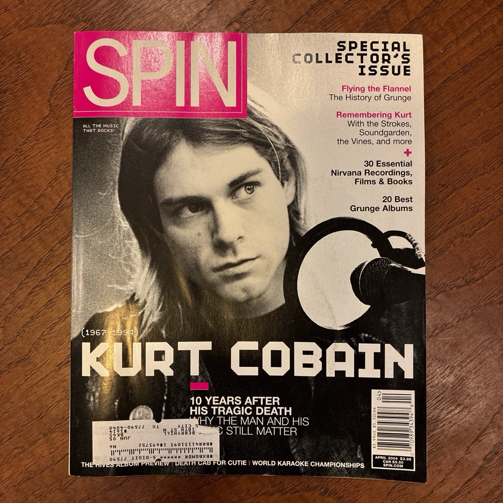 Spin Magazine Special Collector's Edition Kurt Cobain Grunge Nirvana April 2004