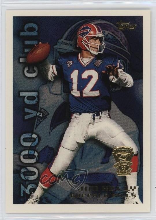 1995 Topps Carolina Panthers Inaugural Season Jim Kelly #41 HOF 0q1p