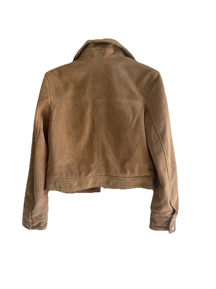 Mango Women’s Suede Leather Jacket, Small, NWT - Image 3 of 4