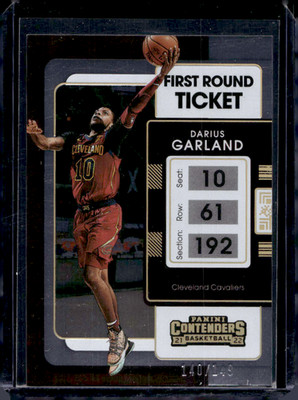 2021-22 Panini Contenders - Darius Garland #76 1st First Round Ticket #/149