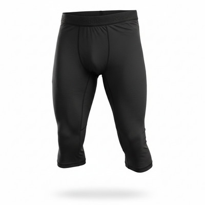 Reebok Men s 2XL Compression 3/4 Length Tights Black Speedwick Athletic NWT