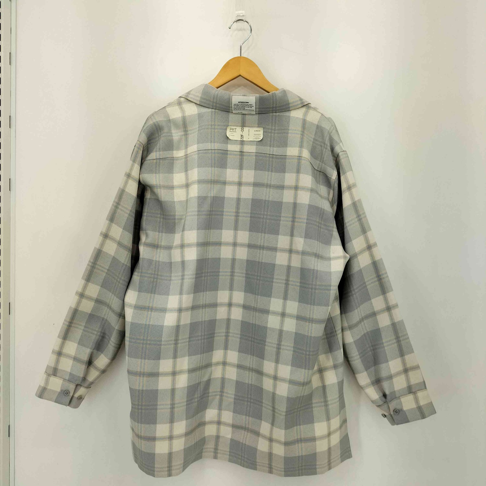 Used AMERI CHECK SHIRT Madras Check Single Breast… - image 2