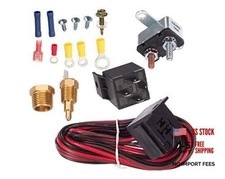 175-185 Degree Electric Fan Relay Kit Cooling Fan Thermostat Switch Temp