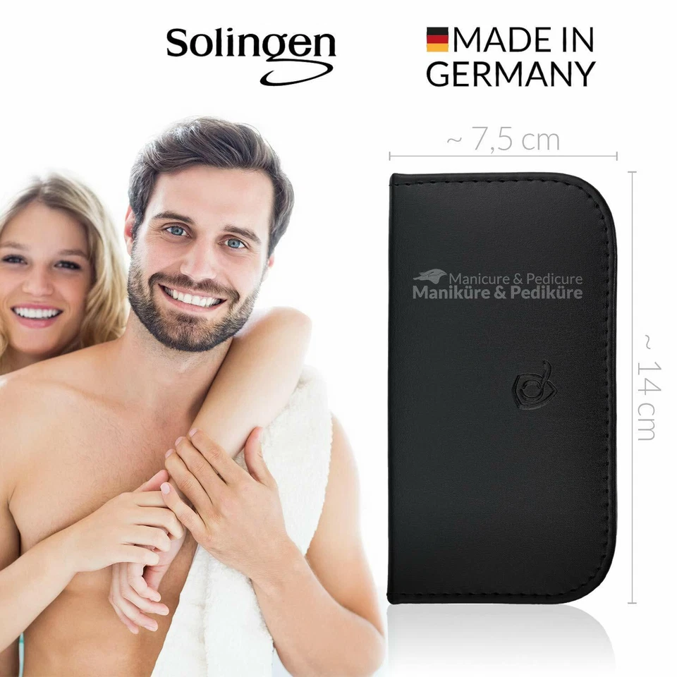 Solingen Deutschand Maniküre Set 6 teilig für Männer & Frauen - Nagelset schwarz - Bild 2 von 4