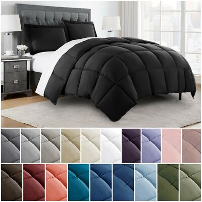 #ad Chezmoi Collection 3 Piece Down Alternative Comforter Set All Season Bedding Set $54.99
