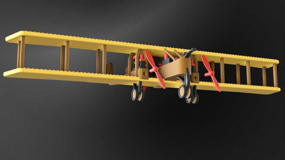 Caproni Ca.3 - WWI Bomber Planes - 1/144 Scale - wargame3d - Image 3 of 4