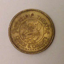 Chuck E. Cheese Pizza Time Theatre 1981 Arcade Game Variety Token 24mm