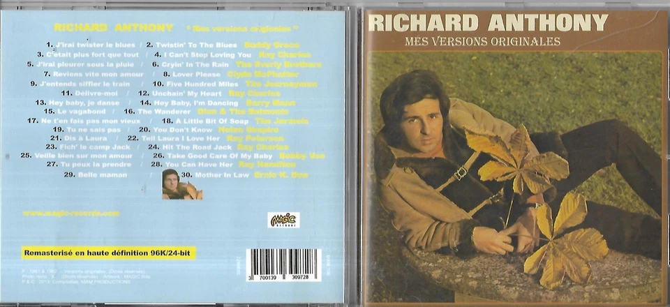 CD 30 TITRES RICHARD ANTHONY MES VERSIONS ORIGINALES DE 2013 MAGIC RECORDS - Photo 1/1