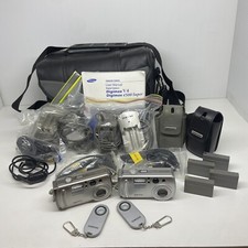 Mega Bundle Samsung Digital Camera  Digimax V4 & V3 With Loads Of Accessories!!!