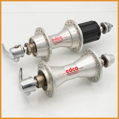 OUR EDCO COMPETITION SHIMANO 7 8 SPEED HUBS SET 32 HOLES ROAD BIKE VINTAGE HG UG