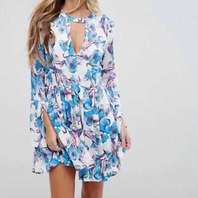 chinese dress ladies Free People Calla Print Long Sleeve Midi Dress – Bliss main image 0
