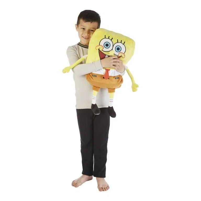 Bob Esponja Niños Ropa de Cama Super Suave Peluche Acurrucarse Almohada Amigo 25" Foto 4 de 4