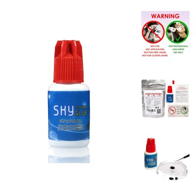 Eyelash Extension Glue Sky S+ / Strong Black Adhesive 0.17fl.oz / 5ml / 1-2 S...